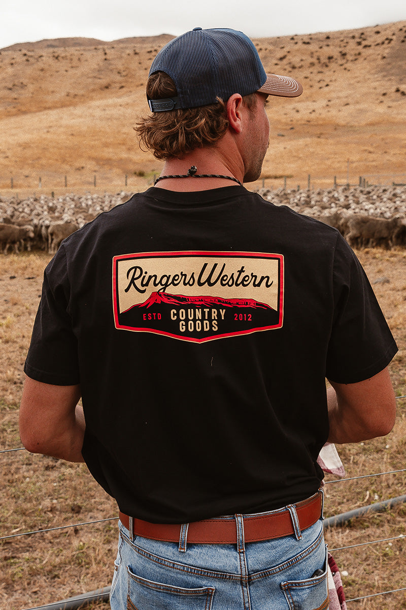 Country Goods Mens Loose Fit T-Shirt - Black