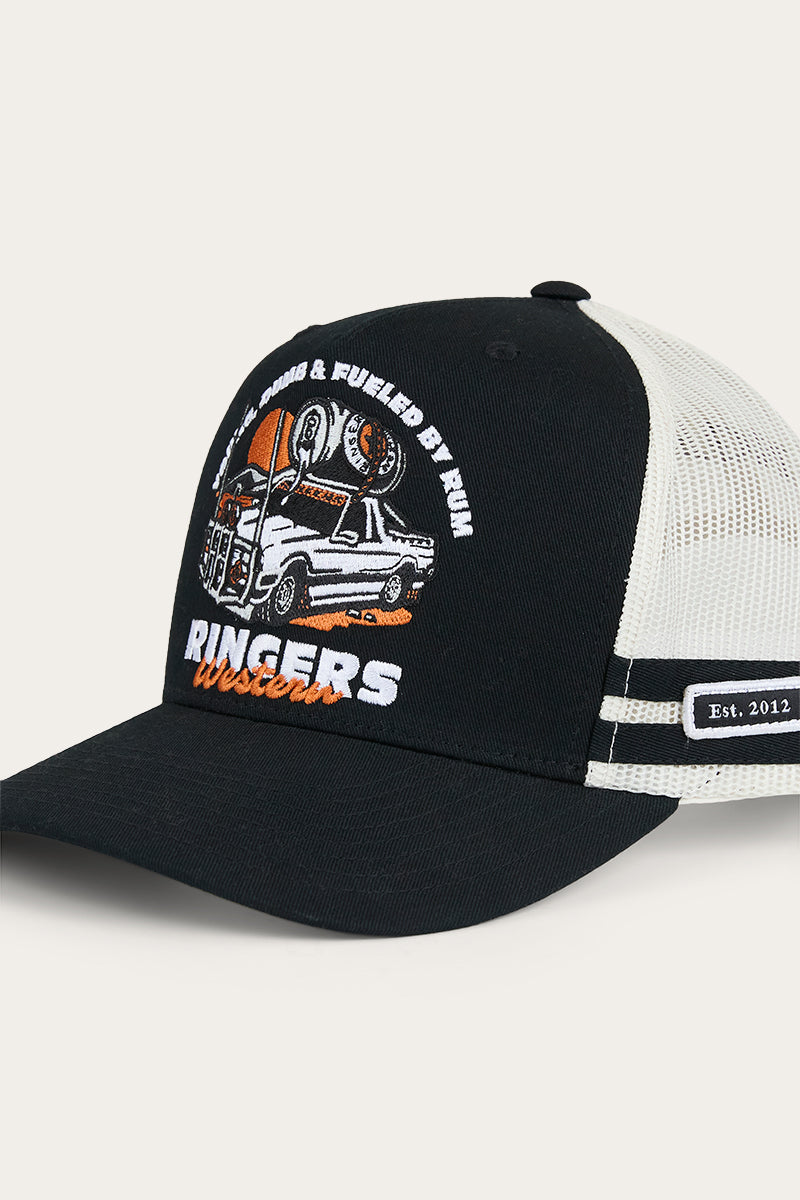 Rum Runner Trucker Cap - Black