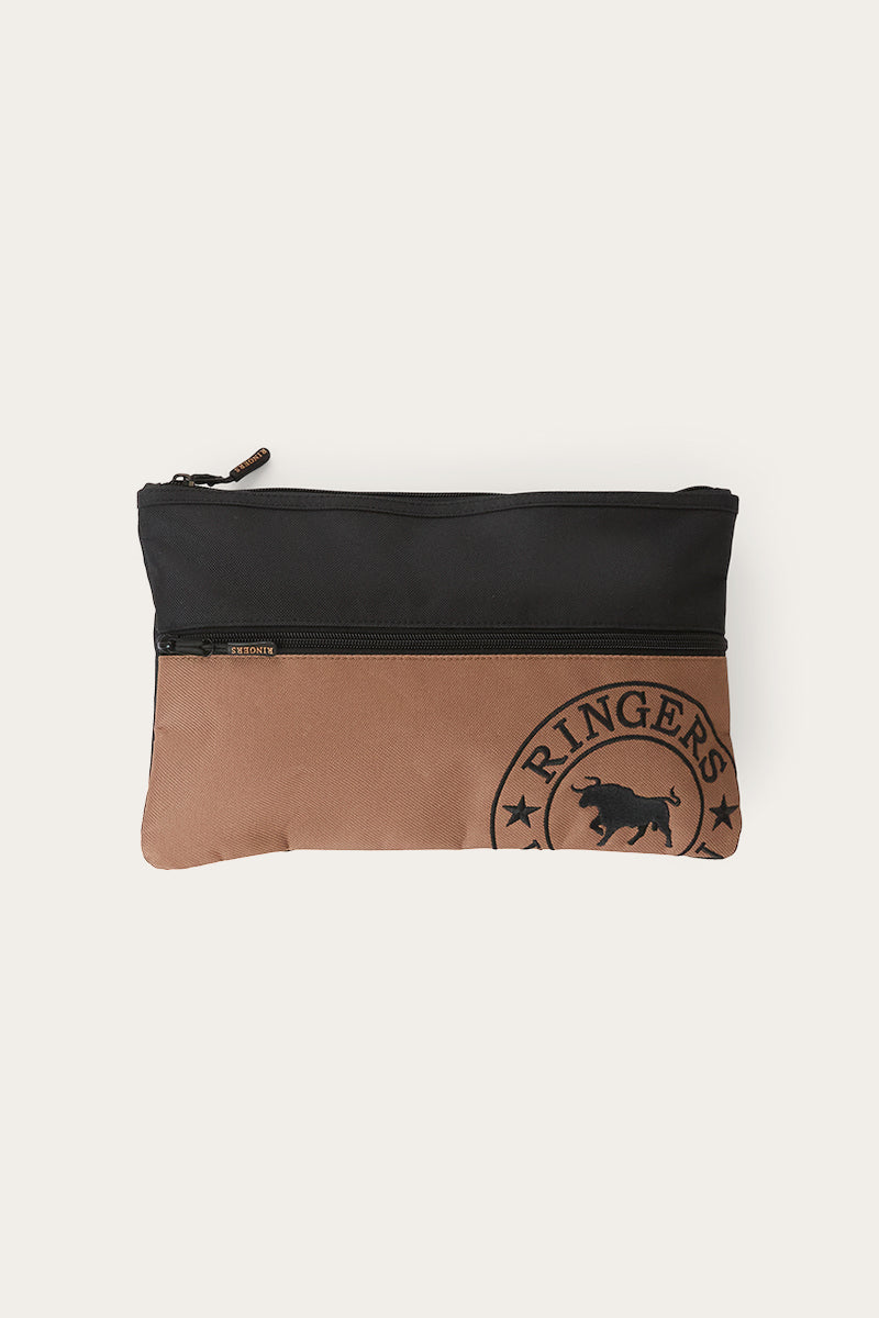 Spencer Pencil Case - Brown / Black